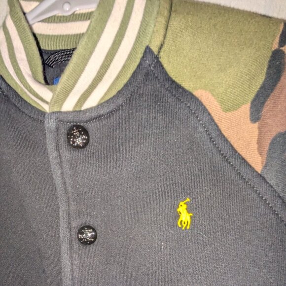 Polo Ralph Lauren Camo Baseball Jacket 4T - Picture 3 of 3